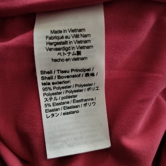 J Crew Size L Large Ruched Matte Jersey Top Dragon Fruit Pink Barbie - Picture 4 of 4